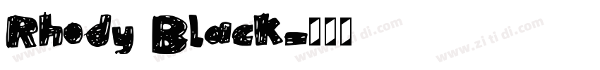 Rhody Black字体转换